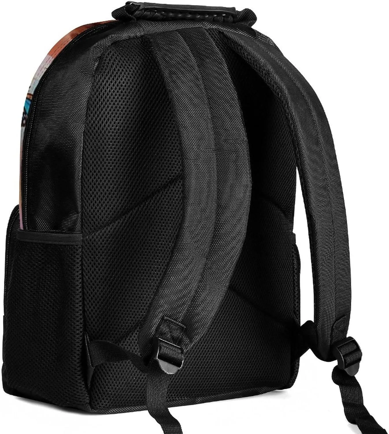 Lightweight Rucksack for Sports Travel Running - Big Capacity Multipurpose Anti-Theft Bookbag, Colorful Afro American Black Woman With Butterflies Art Travel and Sport Backpack Rucksack