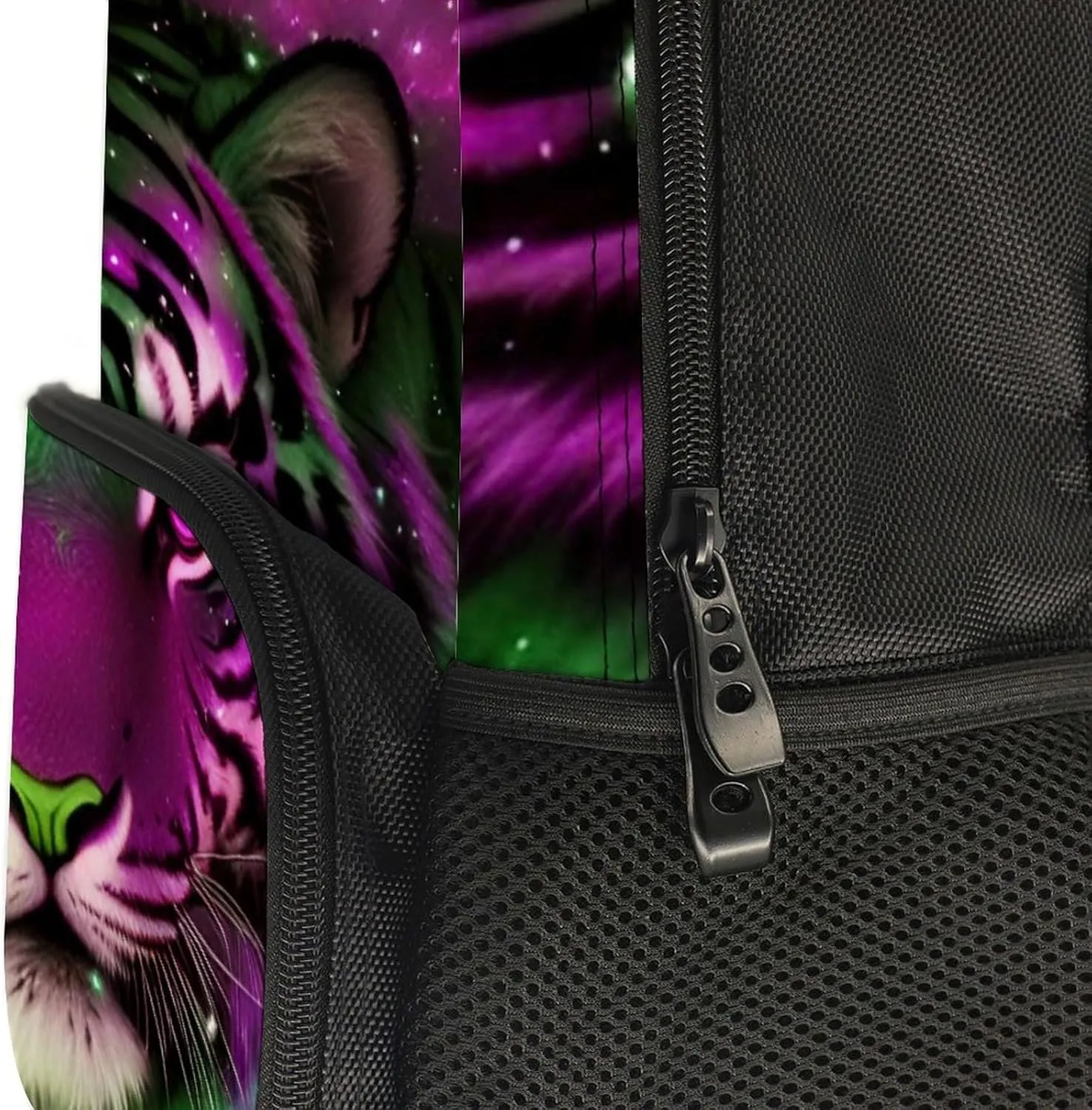 Lightweight Rucksacks for Climbing Outdoors Walking Cycling - Large Capacity Anti-Theft Multipurpose Carry On Bag, Mystic Fantasy Galaxy Sky Fantasy Wild Animals Tiger Art Camping Outdoor Backpack