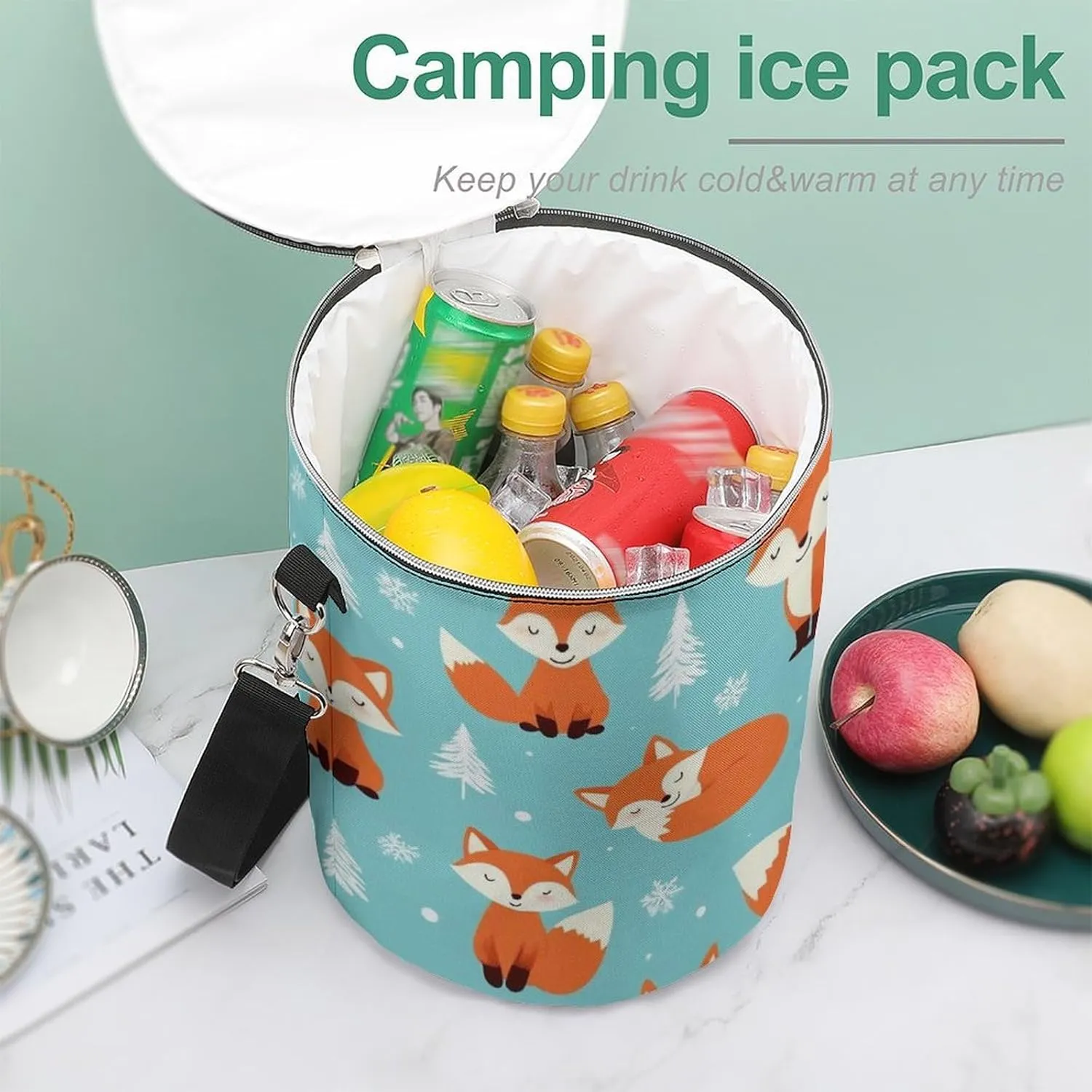 Lightweight Travel Cooler with Adjustable Straps, Leak-Proof Cooler Backpack