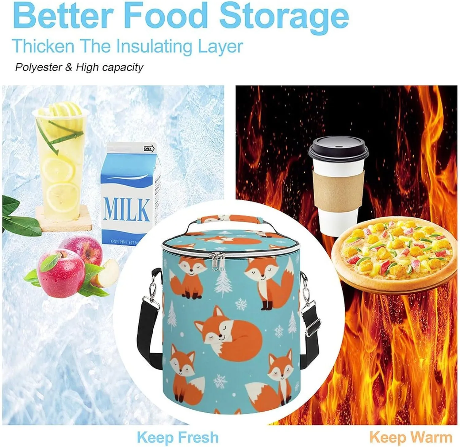 Lightweight Travel Cooler with Adjustable Straps, Leak-Proof Cooler Backpack