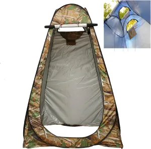 [lilaBelle]【-Season Privacy Shelter】 Thickened Portable Outdoor Tent with Iron Frame & Windproof Design, Instant Pop-Up Changing Room for Camping Beach Hiking, Includes 4 Stakes & Storage Bag