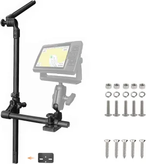 Livescope Transducer Pole, Live Sonar Transducer Mount for Boat Kayak Drill-Down Base with 1.5'' C Size Ball