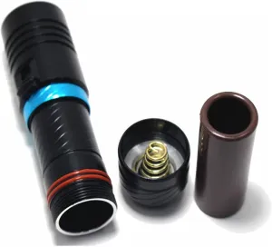 Lumen Dive Light LED Scuba Diver Diving Flashlight 100M 3800 Lumens L2 LED Torch Waterproof Lantern Lanterna Camping Fishing High Bright Flashlight ( Battery Type : White light Body Color : Red )