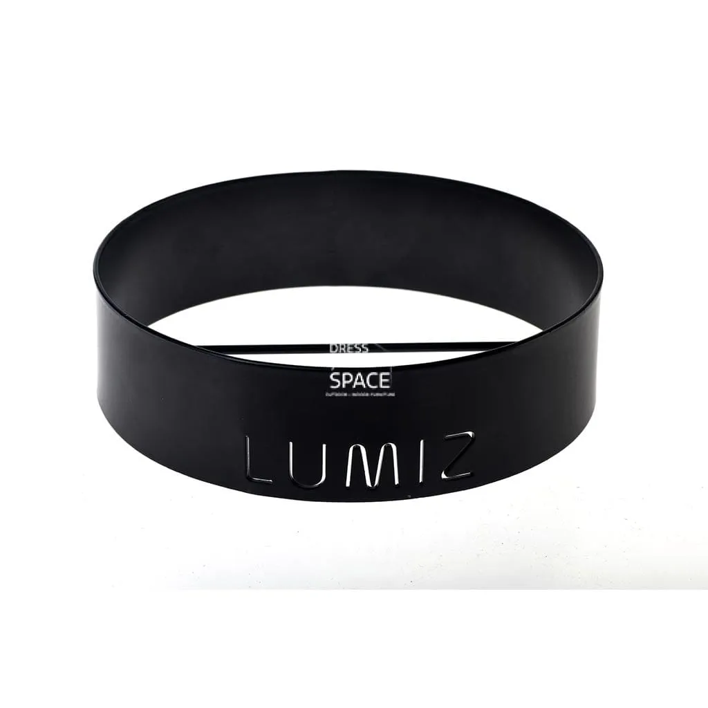 LUMIZ Small Metal Ring Black
