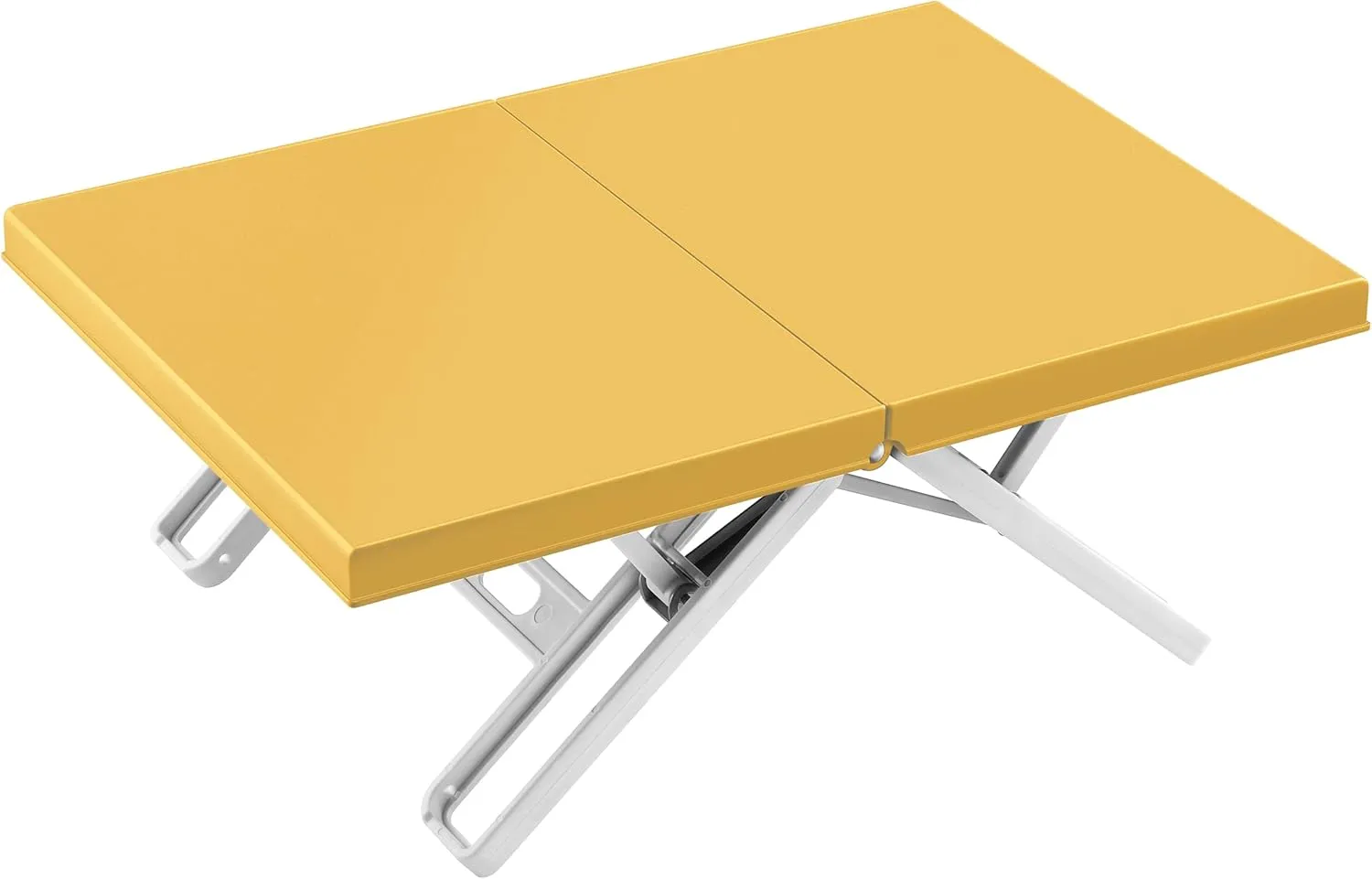 Maarch Small Beach Table for Sand Foldable, Small Laptop Tray Table, Portable Mini Low Picnic Camping Table, Yellow
