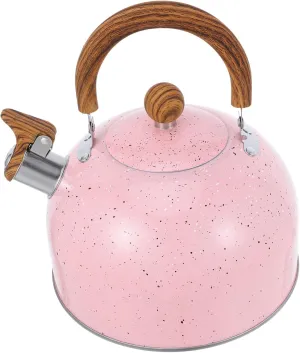 MAGICLULU Stainless Steel Whistling Kettle Induction Stove Teapot with Ergonomic Handle Compact Design for Apartments Dorms Camping and Outdoor Use