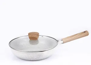 Maifan Stone Non-Stick Deep Frying Pan Home Pancake Cooking Pots Cookware, 28CM