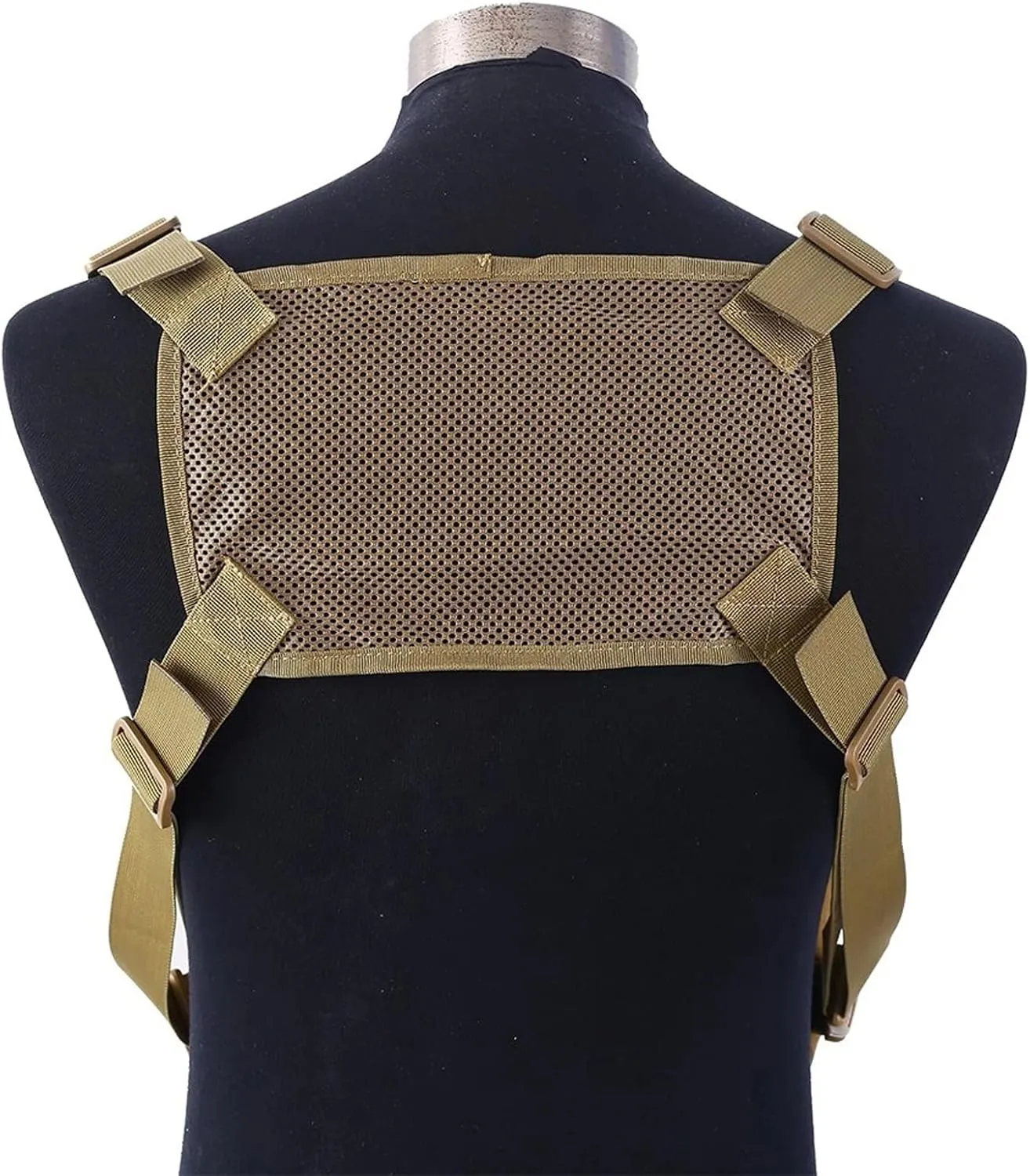 Maizoon Outdoor Tactical Chest Bag with Molle System Small Capacity 8 Liter Adjustable Shoulder Straps Adventure Essentials Ideal for Mountaineering Camping and Hunting Khaki