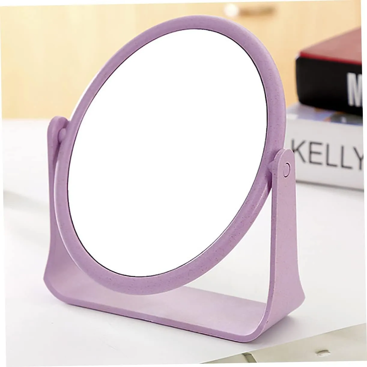 Makeup Mirror Set 2pcs Double Sided Mirrors Rotating Perfect for Home Decor