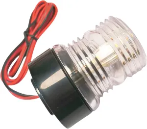 Marine 360 Degree LED Anchor Light Nautical Light Ring Light, 12V Waterproof Navigation Light, suitable for boats and yachts (Light Color:White), YLlight3color