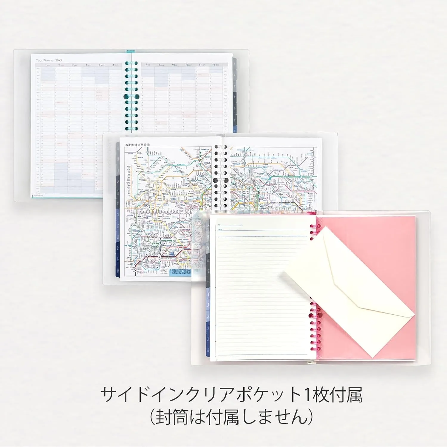Maruman FD42-25-02 Planner, 2025 Schedule Book, Planner, Monthly, 20 Holes, A5, Blue, Starts January 2025