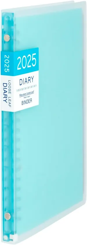 Maruman FD42-25-02 Planner, 2025 Schedule Book, Planner, Monthly, 20 Holes, A5, Blue, Starts January 2025