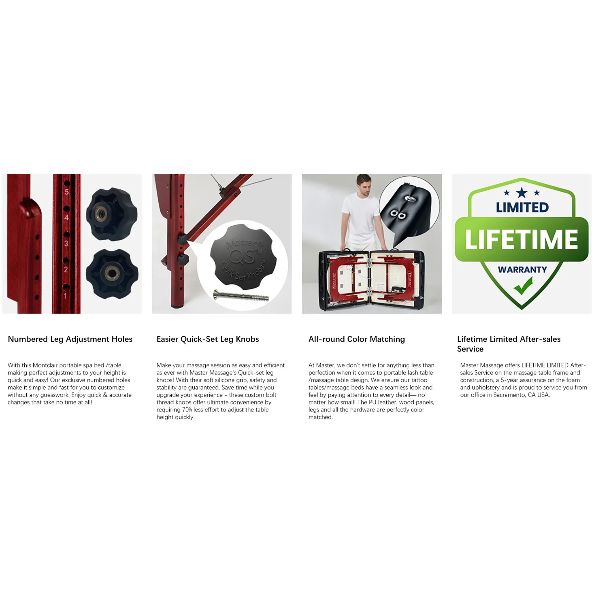 Master Massage 76cm Montclair Salon Therma-Top Ultimate Portable Massage Table Package