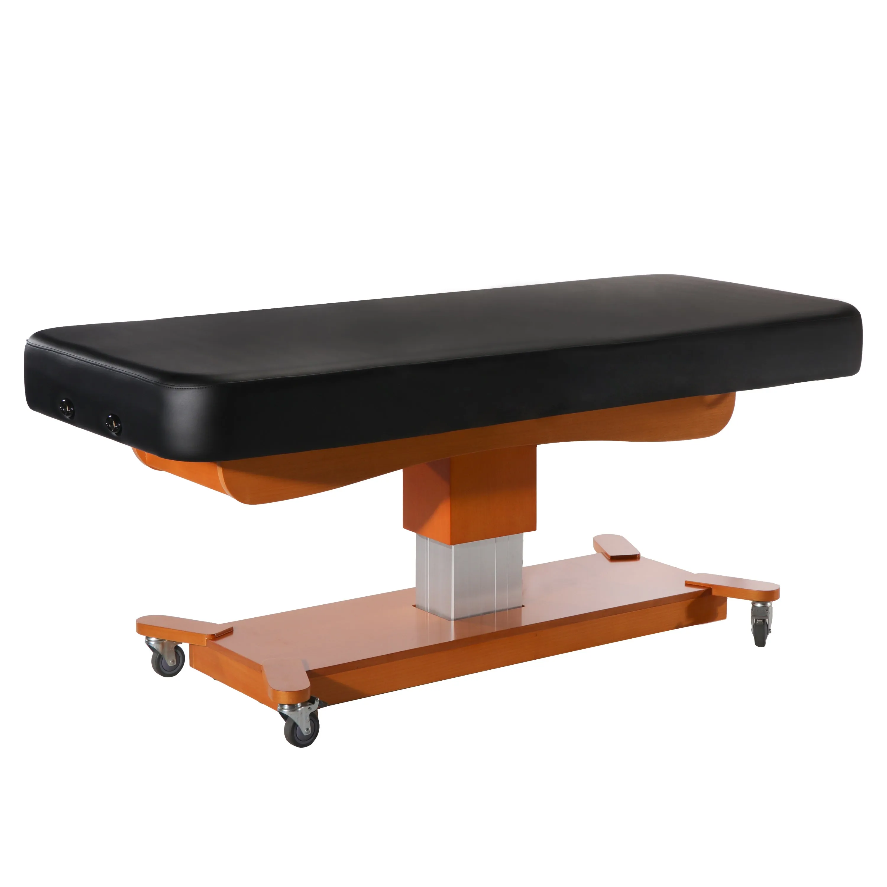 Master Massage® Maxking Comfort Electric Lift Spa Salon Stationary Pedestal Flat Beauty Bed Cream