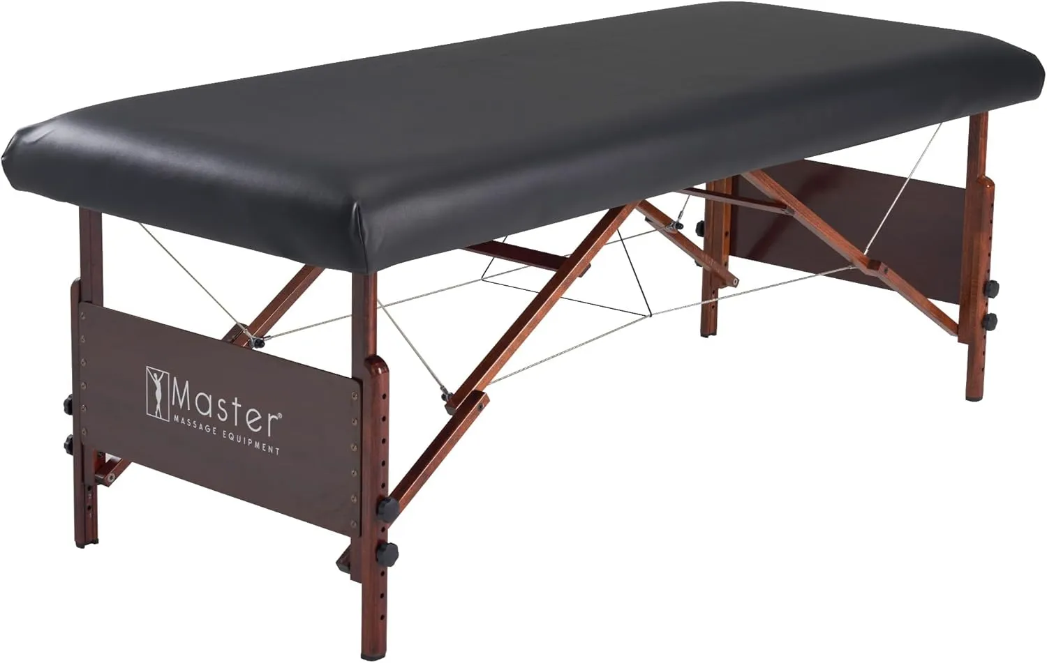 Master Massage Rectangular Universal Fabric Fitted PU Vinyl Leather Ultra-Durable Massage Table Protection Cover-Replacement Cover Protector Black