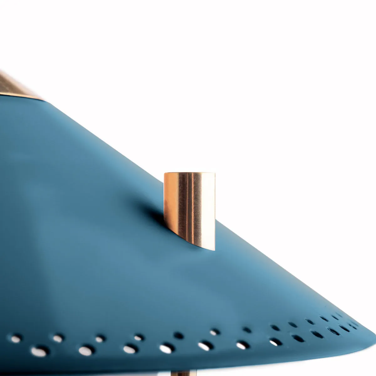 medium Stefan cordless lantern in Denim by the Novogratz