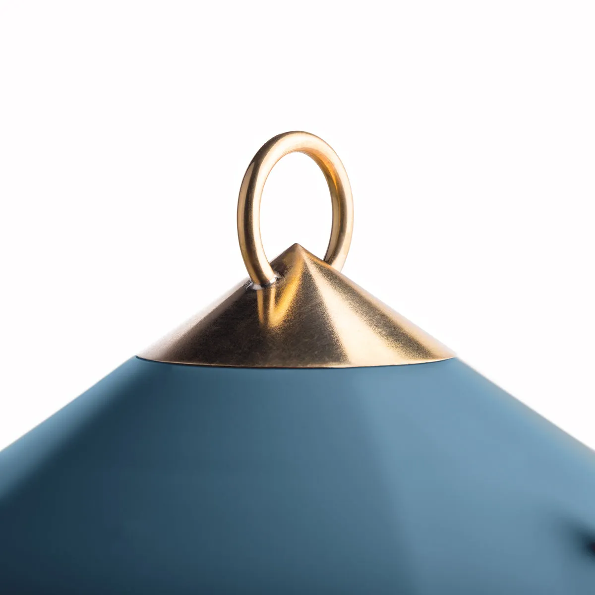 medium Stefan cordless lantern in Denim by the Novogratz