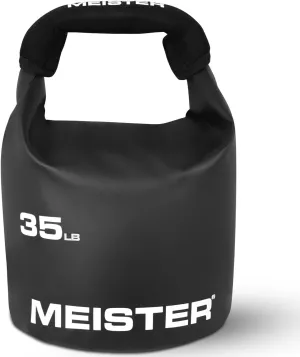 Meister BEAST Portable Sand Kettlebell - Soft Sandbag Weight - 35lb / 15.9kg - Black