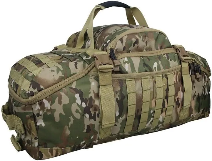 Men Army Sport Gym Bag Tactical Waterproof Backpack Camping Backpacks Sports Travel Bags, Brown Camo, S 40Litres, Backpacks