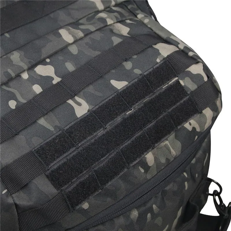 Men Army Sport Gym Bag Tactical Waterproof Backpack Camping Backpacks Sports Travel Bags, Brown Camo, S 40Litres, Backpacks