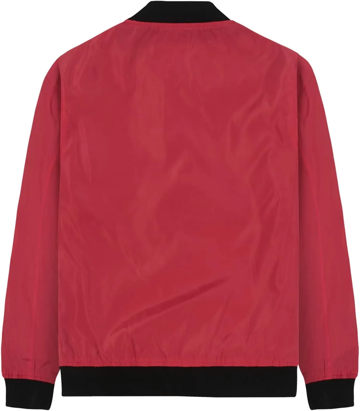 Mens Bomber Jackets Lightweight Water-resistent Windbreaker with 3 Pockets
