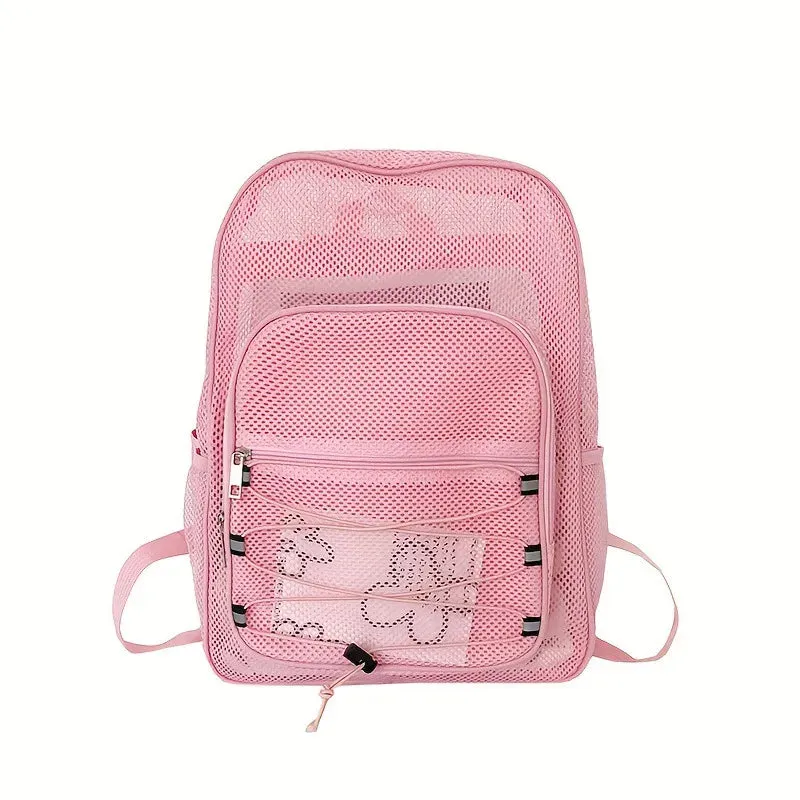Mesh See Through Backpack