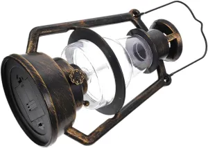 Mikikit Vintage LED Camping Lantern Handheld Tent Light for Outdoor Activities for Hiking Fishing and Parties Lantern for Camping Enthusiasts