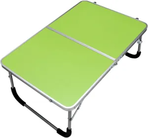 Mikinona Portable BBQ Desk Simple Folding Table Aluminium Alloy Construction for Travel