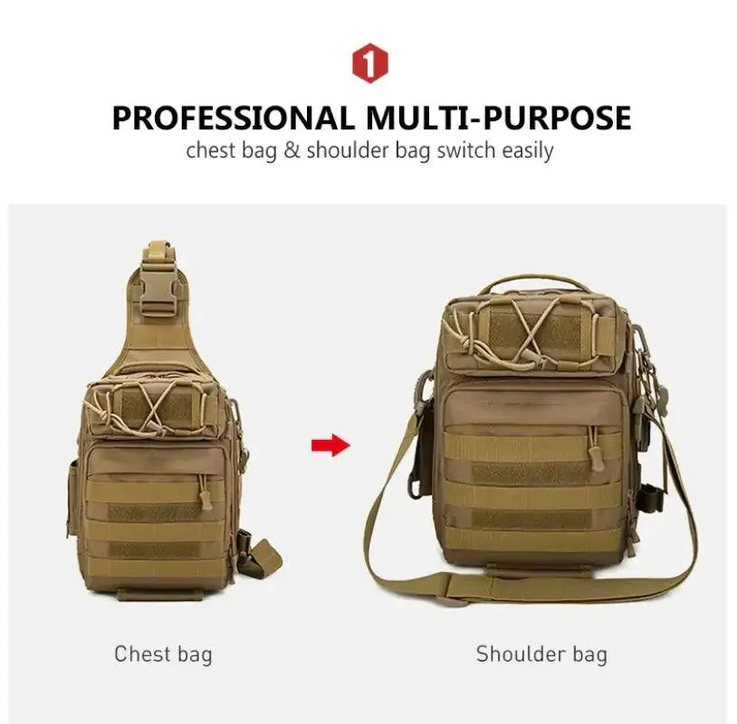 Military-Inspired Climbing Chest Bag
