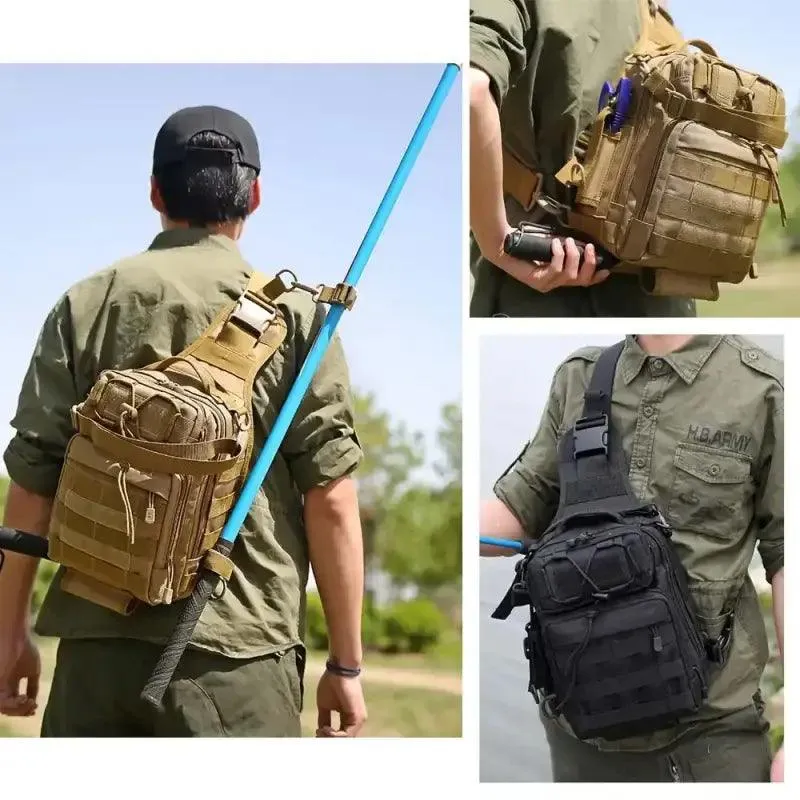 Military-Inspired Climbing Chest Bag