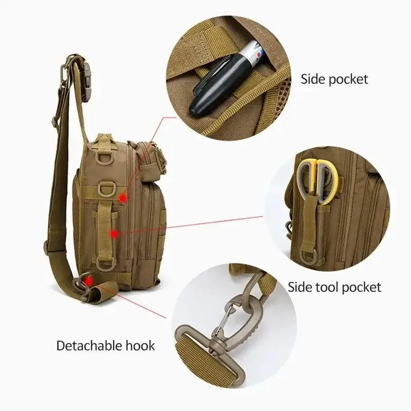Military-Inspired Climbing Chest Bag