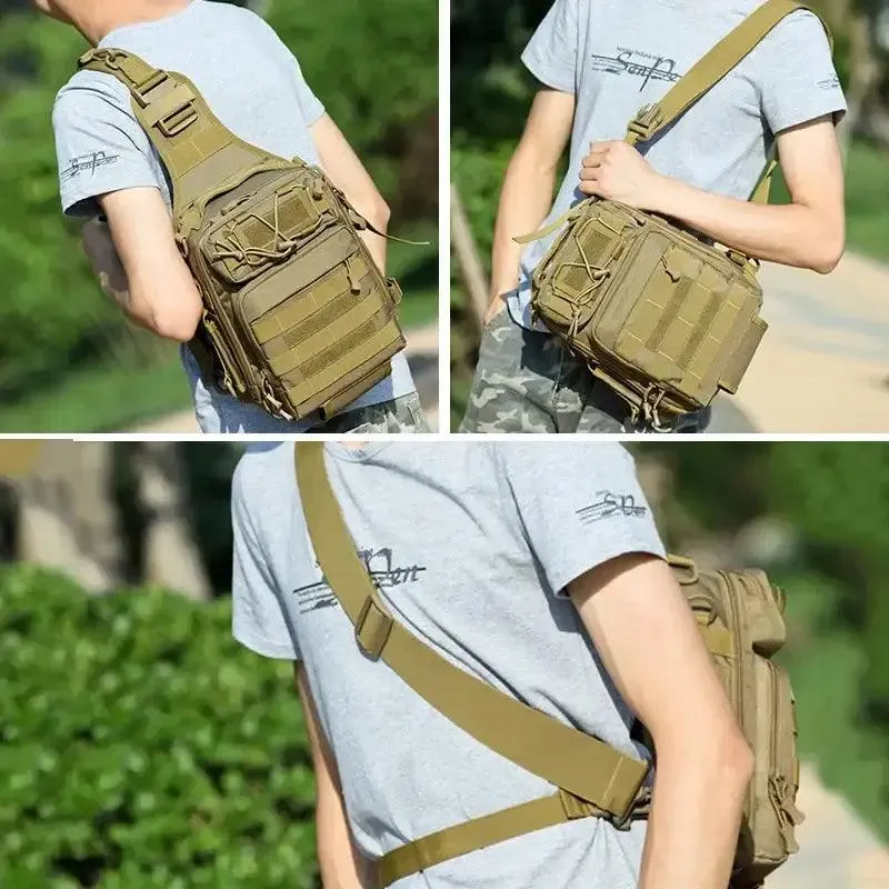Military-Inspired Climbing Chest Bag