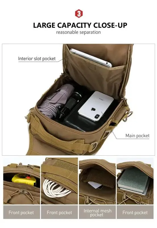 Military-Inspired Climbing Chest Bag