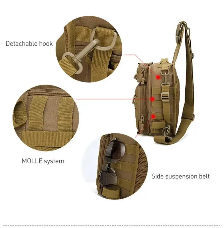 Military-Inspired Climbing Chest Bag