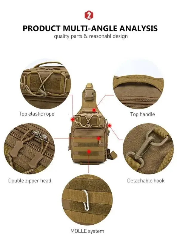 Military-Inspired Climbing Chest Bag