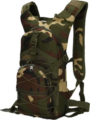 Military Tactical Backpack, 15L Outdoor Travel MOLLE Army daypack Bag for Climbing Trekking Hiking Running Cycling Biking Sports