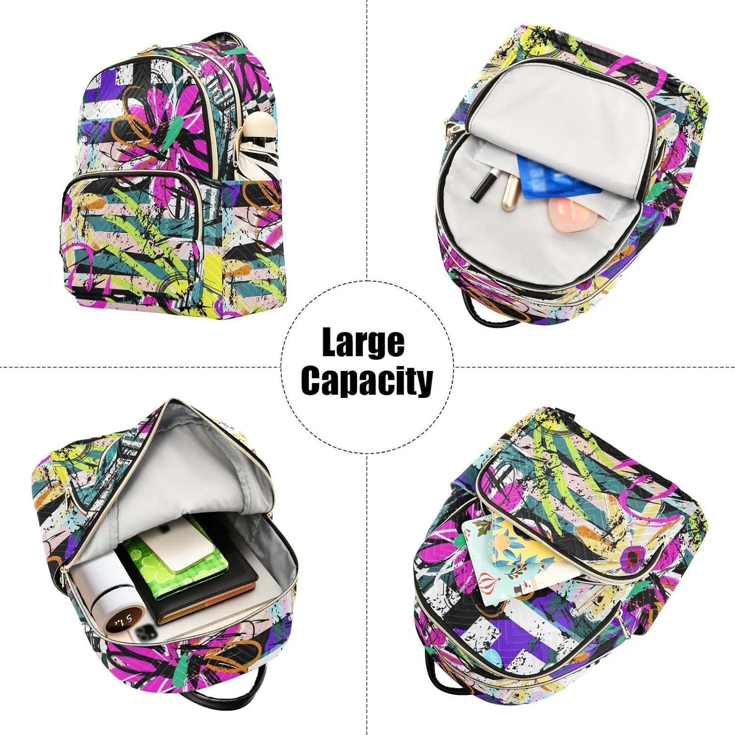 Mini Backpack Purse for Women Pretty Valentine Travel Backpack Fashion Backpack Lightweight Shoulder Bag Casual Daypack(Medium Pattren 2)