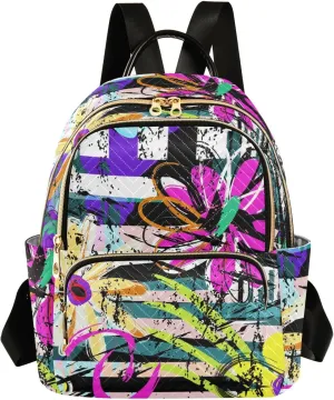 Mini Backpack Purse for Women Pretty Valentine Travel Backpack Fashion Backpack Lightweight Shoulder Bag Casual Daypack(Medium Pattren 2)