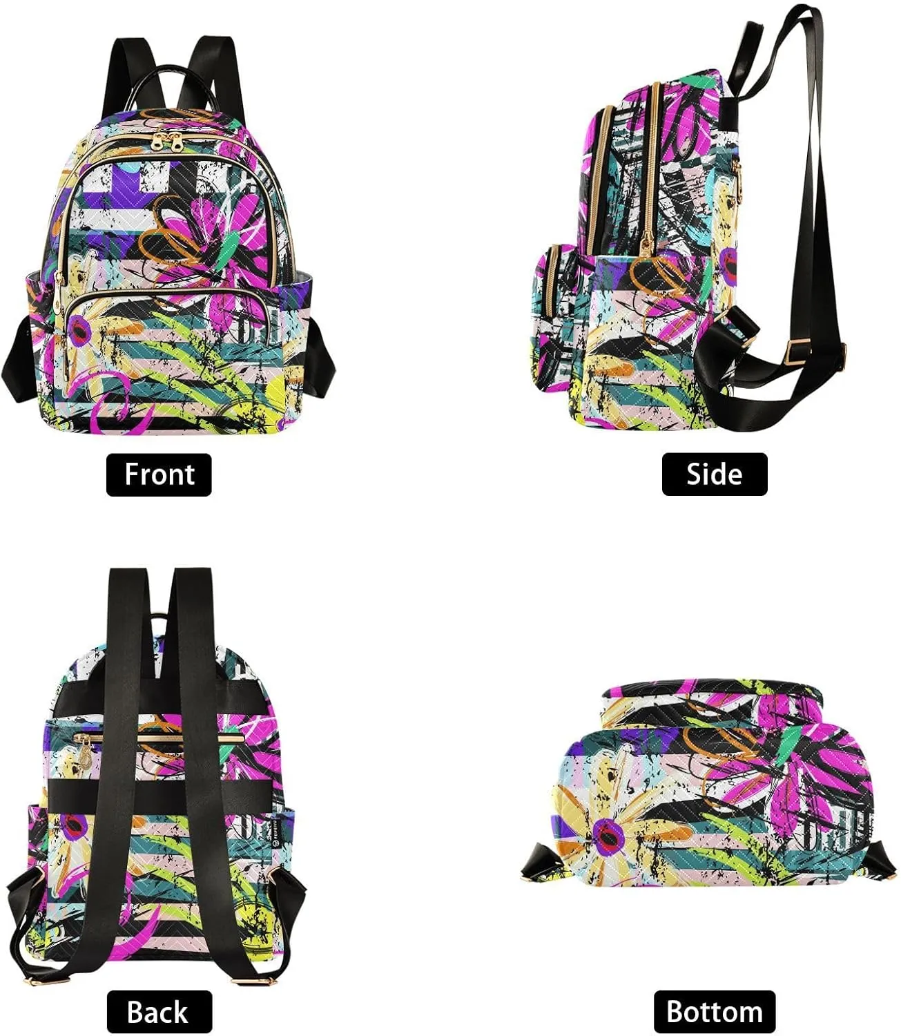 Mini Backpack Purse for Women Pretty Valentine Travel Backpack Fashion Backpack Lightweight Shoulder Bag Casual Daypack(Medium Pattren 2)