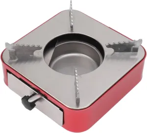 Mini Camping Stove Burner, Camping Stove Portable Portable Butane, Drawer Dry Boiler, Multi Purpose, Convenient to Carry and Place for Outdoor Camping, Traveling, Camping, Barbecue（Red）