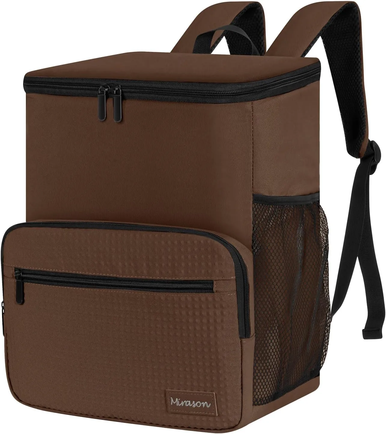 MIRASON Cooler Backpack Insulated Leak Proof Beach Backpack Cooler Bag, Cooling Beer Lunch Backpack Cooler for Men Women Picnic Hiking Camping Travel with 4 Pockets