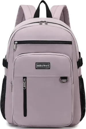 MIRLEWAIY Classical School Backpack Lightweight Bookbag Casual Daypack Travel Work Bag For Teenagers College Girls boys