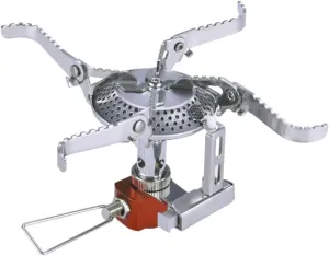 misppro Ultralight Folding Outdoor Stove - Portable Cassette Stove for Camping & Backpacking, Portable Camping Stove 3000W Gas Burner - Compact Outdoor Cooking Stove
