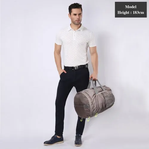 Miss Lulu Multifunctional Waterproof Cloth Gym Sport Backpack And Duffel Bag Grey