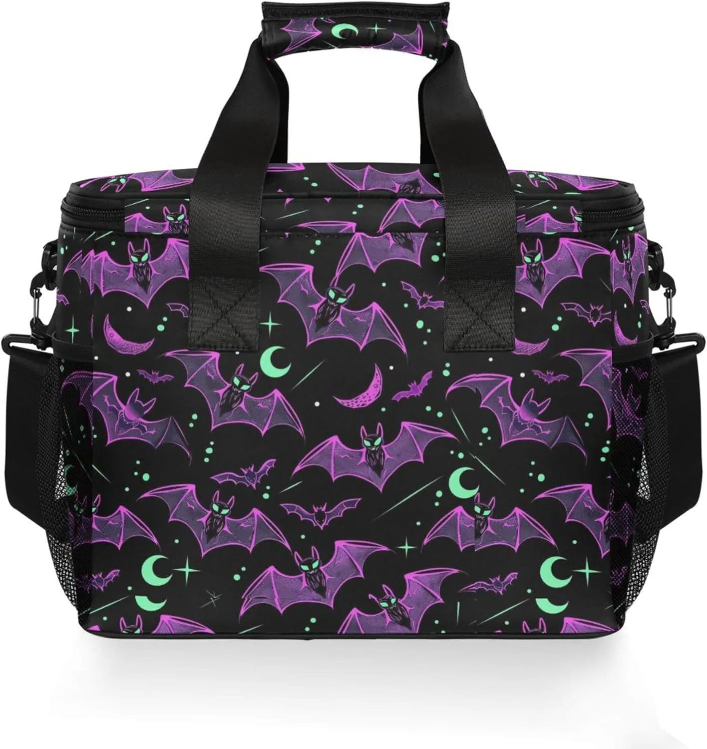 MNSRUU Cooler Bag Skull and Sunflower Soft Cooler Bag Insulated Lunch Totes Picnic Bag Beach Cooler Lunch Box Container with Adjustable Shoulder Strap