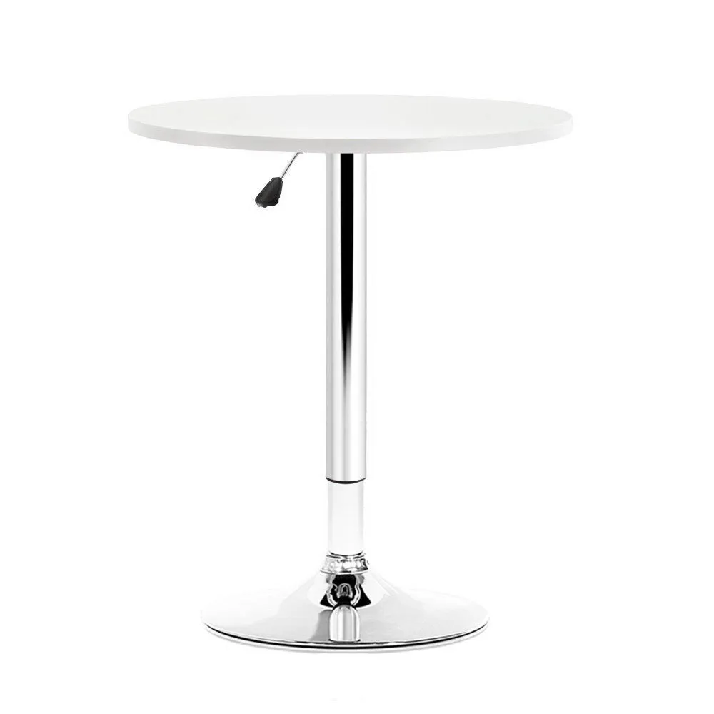 Modern Bar Gas Lift Bar Table - White