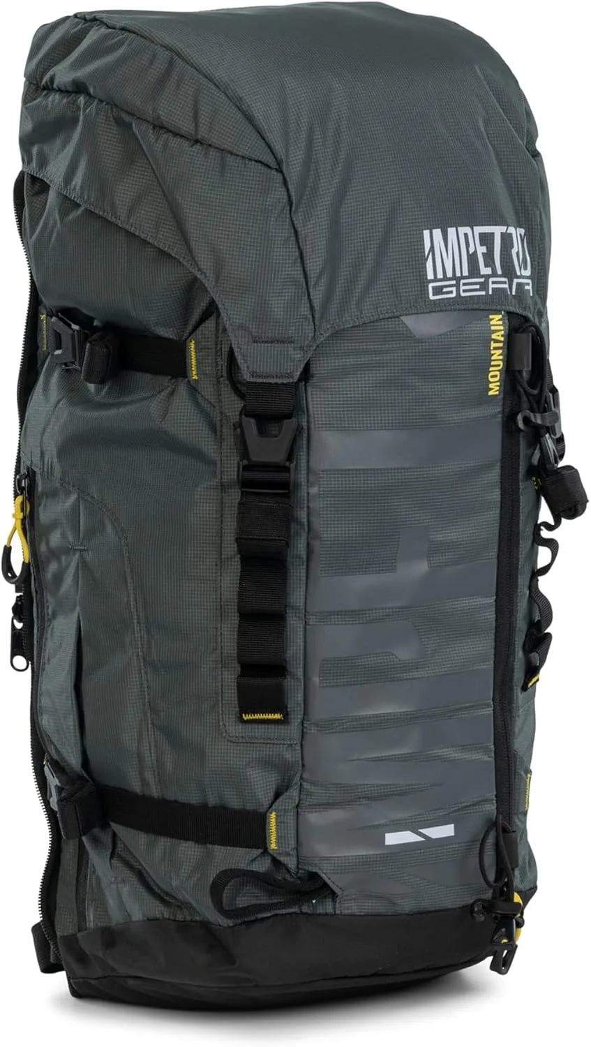 Mountain Backpack for Men and Women - Lightweight Hiking Backpack with Mesh Pocket, Hood Pocket - Outdoor Backpack for Traveling and Camping - Camping Backpack with Detachable Water Bladder