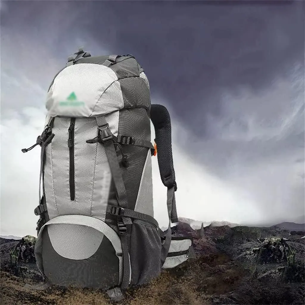 Mountaineering backpack hiking camping backpack large capacity mountaineering bag men 50L/60L(3-pack,60L)