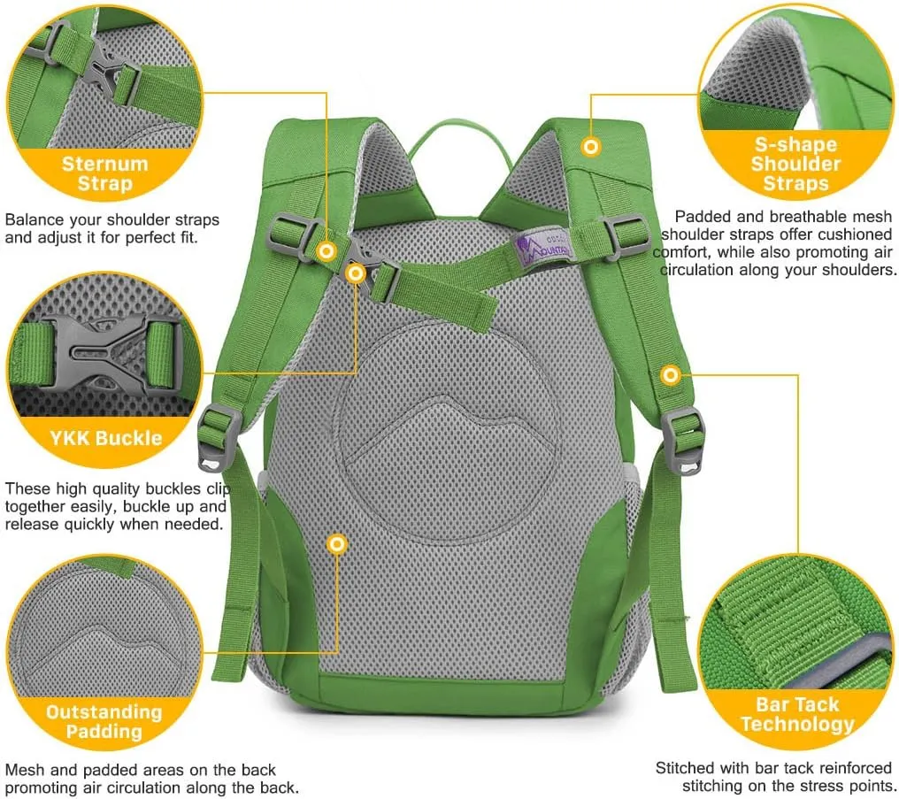 MOUNTAINTOP Kids Toddler Backpack for Boys Girls Preschool Kindergarten Bag