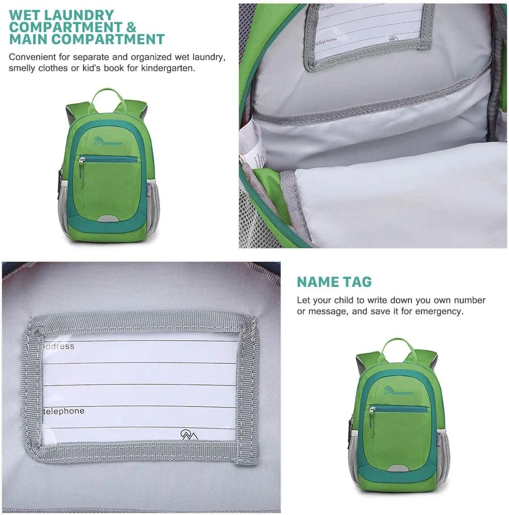 MOUNTAINTOP Kids Toddler Backpack for Boys Girls Preschool Kindergarten Bag